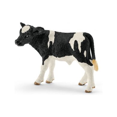 Игрушка-фигурка Черно-белый теленок Schleich 13798