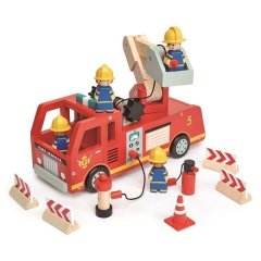 Іграшка з дерева Пожежна машина Tender Leaf Toys TL8367, Різнокольоровий