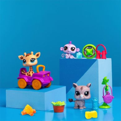 Игровой набор LITTLEST PET SHOP САФАРИ (3 фигурки, аксессуар.) 524