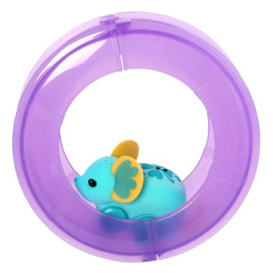 Інтерактивна іграшка Moose Мишеня Щасливий Лулу з колесом 28195