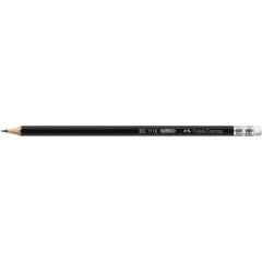 Чорнограф олівець. Faber-Castell CASTELL 1112 з гумкою, HB 3829