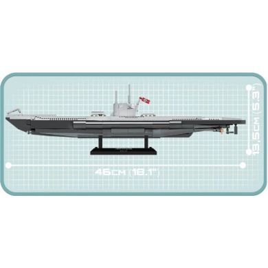 Конструктор Вторая Мировая Война Подводная лодка U-47 422 деталей COBI COBI-4828