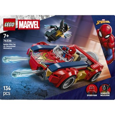 Конструктор LEGO Super Heroes Marvel Автомобиль Человека-паука vs. Отравленный Росомаха 76336