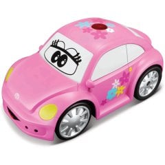 Машинка игрушечная на И/Ч управлении Volkswagen New Beetle розовая Bb Junior 16-92003
