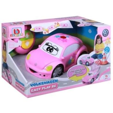 Машинка игрушечная на И/Ч управлении Volkswagen New Beetle розовая Bb Junior 16-92003