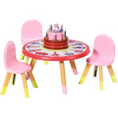 Набір меблів для ляльки Baby Born серії День Народження Вечірка з тортом (стіл, стільці, аксес.) 831076