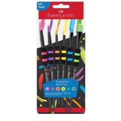 Набор кистей 4шт ЧЕРНЫЕ Faber-Castell 481622