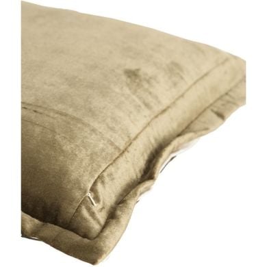 Подушка 45x45 см BAXLEY оксамитова зелена + льон натуральний Light&Living 6884881