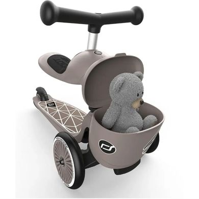 Самокат Scoot and Ride серии Highwaykick-1 Lifestyle коричневый, до 3р/20кг SR-210621-BROWNLINES