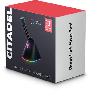 Держатель для кабеля GLHF Citadel Colorful 3 clips, RGB FGLMB22BKCTDLRGB3