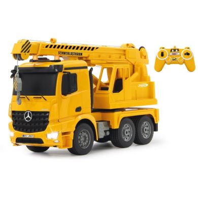 Важкий кран на радіокеруванні Mercedes-Benz Arocs 1:20 2,4GHz, жовтий Jamara 404950