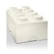 Восьмиточковий контейнер LEGO для зберігання білий 40041735