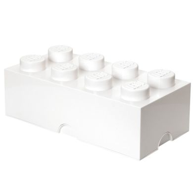 Восьмиточковий контейнер LEGO для зберігання білий 40041735