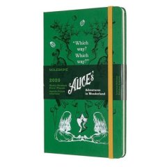 Записна книга Moleskine Alice 2020 середній зелений DAL12WN3Y20