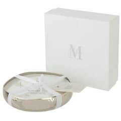 Ароматическая свеча M-Chic, металлическая, серебряная M 19 см J-LINE 16139