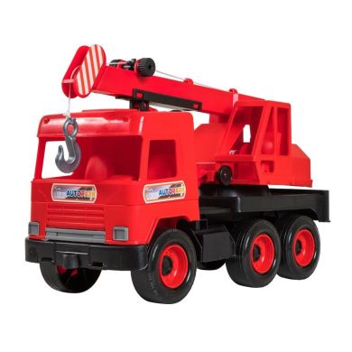 Авто Wader Middle truck кран красный в коробке 39487