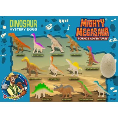 Фигурка динозавра Таинственные яйца 10 см, 1 шт Mighty Megasaur 16948