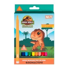 Фломастери Yes Jurassic World, 12 кол., super washable 650621