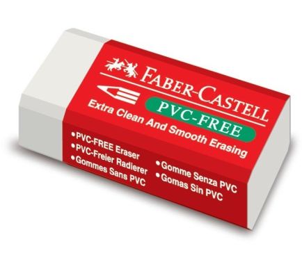 Ластик Faber-Castell виниловый PVC-FREE 7081 N белый 21656