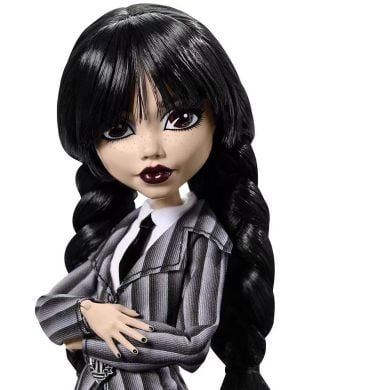 Коллекционная кукла Венздей Аддамс в школьной форме, Monster High X Wednesday HXJ04