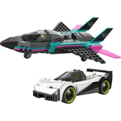 Конструктор LEGO City Реактивный самолет против автомобиля 60489