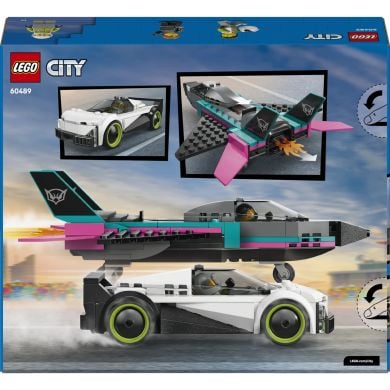 Конструктор LEGO City Реактивный самолет против автомобиля 60489