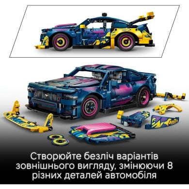 Конструктор Тюнинг-гараж с автомобилем Ford Mustang GT Lego Technic 973 дет. 42236
