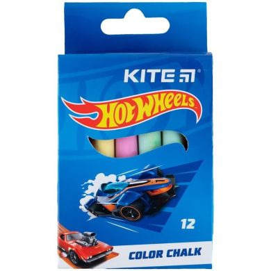 Мел цветной, 12 шт. Hot Wheels Kite HW24-075