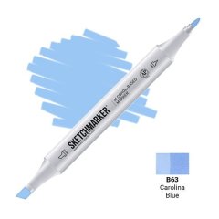 Маркер Sketchmarker, колір Синя Кароліна Carolina Blue 2 пера: тонке і долото SM-B063