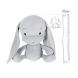 М'яка іграшка Effiki сірий кролик з сірими точками 35 см 5901832947141