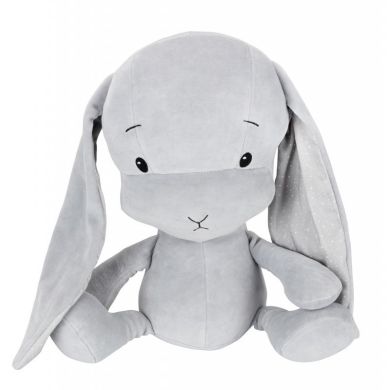 М'яка іграшка Effiki сірий кролик з сірими точками 35 см 5901832947141