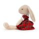 Мягкая игрушка Jellycat (Джелликэт) Кролик Лотти Банни Тартан 27 см LOT3BT