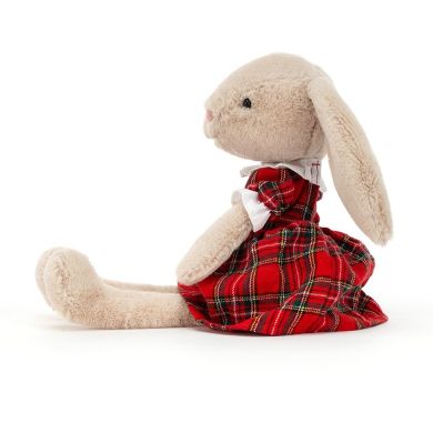 Мягкая игрушка Jellycat (Джелликэт) Кролик Лотти Банни Тартан 27 см LOT3BT