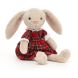 Мягкая игрушка Jellycat (Джелликэт) Кролик Лотти Банни Тартан 27 см LOT3BT