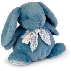 М'яка іграшка Зайчик блакитний, 42 см DouDou DC4249
