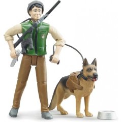 Набор игрушечный лесник с собакой и аксессуарами Bruder 62660