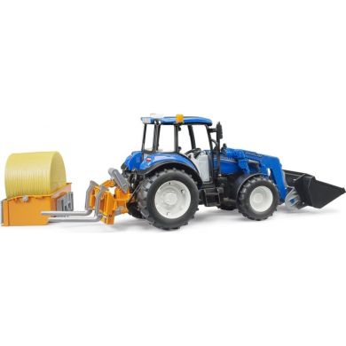 Набір іграшковий Трактор New Holland T5121з переднім навантажувачем та аксесуарами Bruder 02187