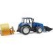 Набір іграшковий Трактор New Holland T5121з переднім навантажувачем та аксесуарами Bruder 02187