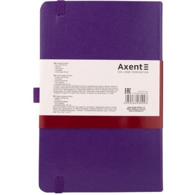 Нотатник Axent Partner 125x195 мм 96 аркушів у клітинку Фіолетовий 8201-11-А