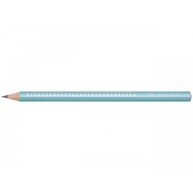 Олівець чорнографітний потовщений Faber-Castell JUMBO GRIP SPARKLE 2001 корпус блакитний 29945