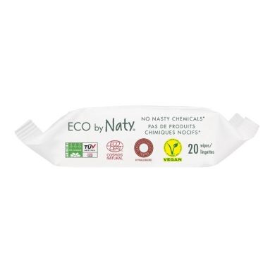 Органические влажные салфетки без запаха Eco by Naty 20 шт 245067