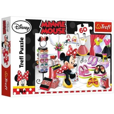 Пазлы Trefl Puzzle Disney Standard Characters Безумный шопинг Мышки Минни 60 элементов 17225