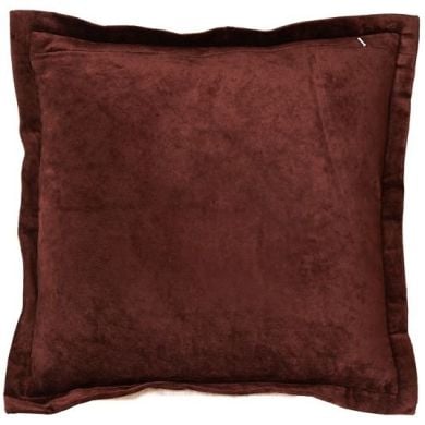 Подушка 45x45 см BAXLEY оксамитова т.коричнева/льон натуральний Light&Living 6884884