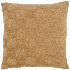 Подушка 45x45 см PUEBLO охристо-желто-коричневая с перьями Light&Living 6888360