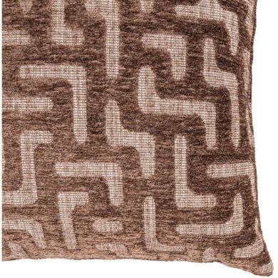 Подушка "Ivy", коричневая, с узором "лабиринт" Richmond Interiors 215962