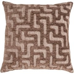 Подушка "Ivy", коричневая, с узором "лабиринт" Richmond Interiors 215962
