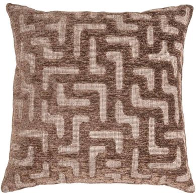 Подушка "Ivy", коричневая, с узором "лабиринт" Richmond Interiors 215962