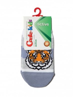 Ультракороткі шкарпетки з малюнком Тигр ACTIVE Lycra 17С-87СП