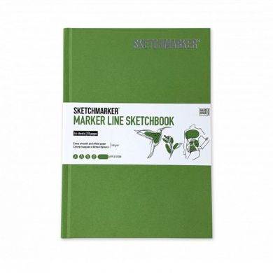 Скетчбук SketchMarker В5 44 листов 180 г зеленое яблоко MGLHM/MAR