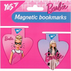 Закладки магнитные Yes Barbie heart, 2шт 708110